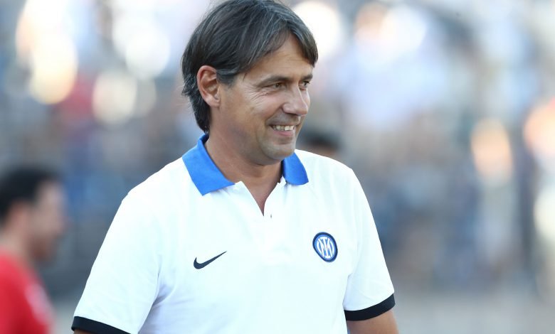 Simone Inzaghi in Lugano-Inter