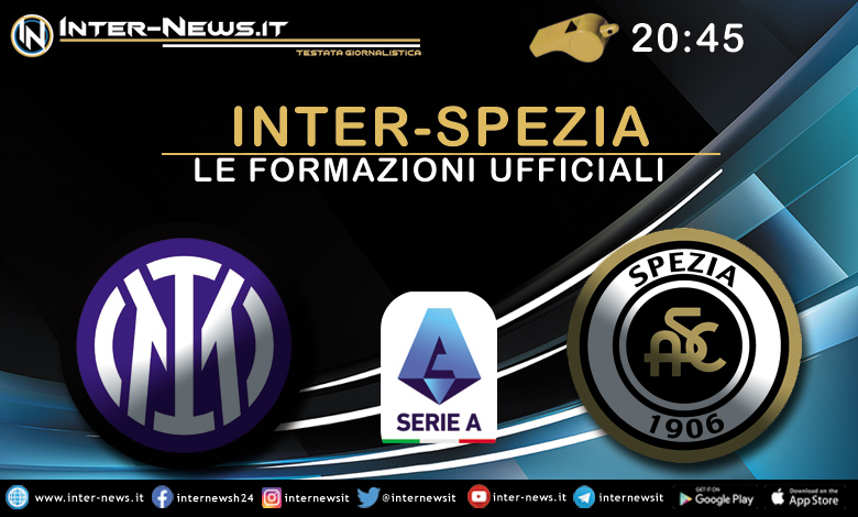 Inter-Spezia - Formazioni ufficiali