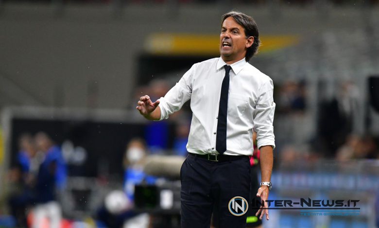 Simone Inzaghi in Inter-Spezia (Photo by Tommaso Fimiano, Copyright Inter-News.it)