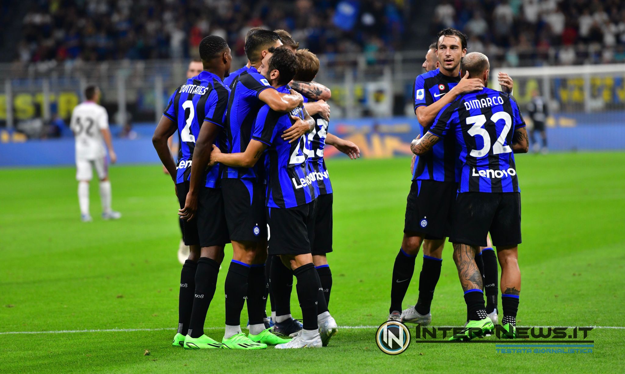 Esultanza Inter in Inter Cremonese (Photo by Tommaso Fimiano, Copyright Inter-News.it)