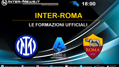 Inter-Roma - Formazioni ufficiali
