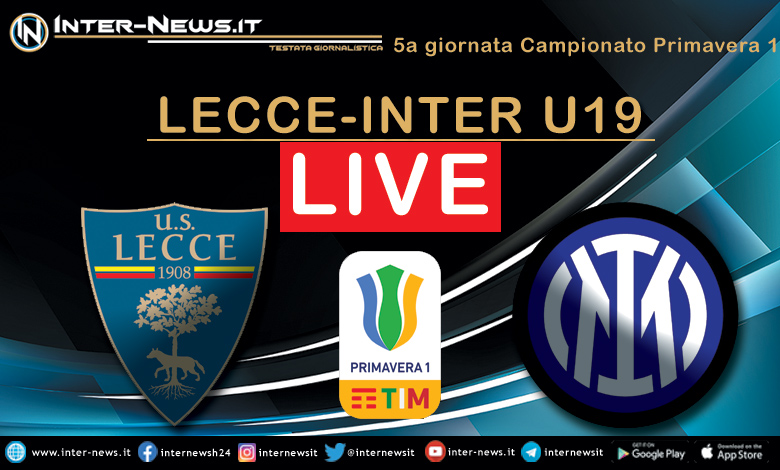 Lecce-Inter Primavera live