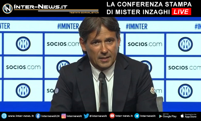 Inzaghi lunedì in conferenza stampa per Inter Benfica: l’orario