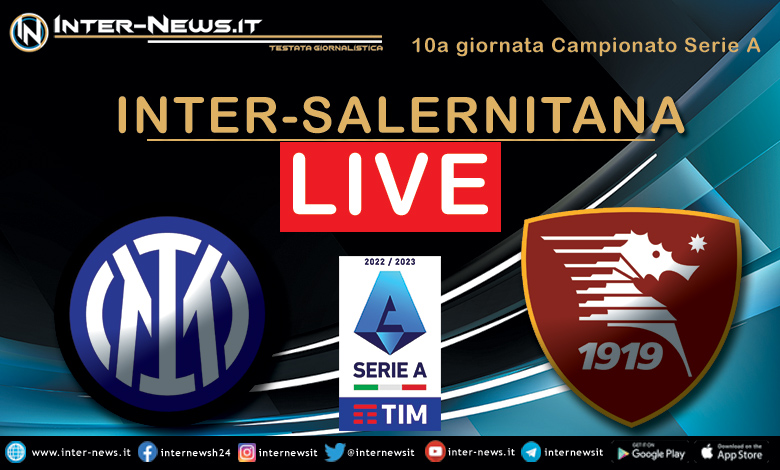 Inter-Salernitana live