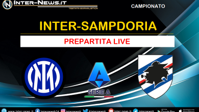 Inter-Sampdoria prepartita live