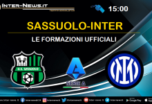 Sassuolo-Inter - Formazioni Ufficiali