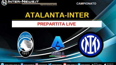 Atalanta-Inter live prepartita