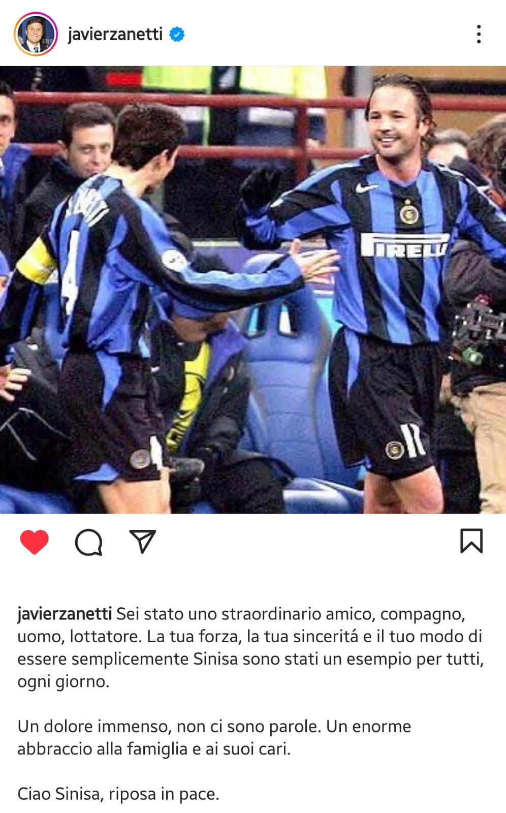 Zanetti Instagram