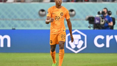 Denzel Dumfries in Olanda-USA ai Mondiali in Qatar 2022