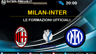 Milan-Inter di Supercoppa Italiana 2022 - Le formazioni ufficiali