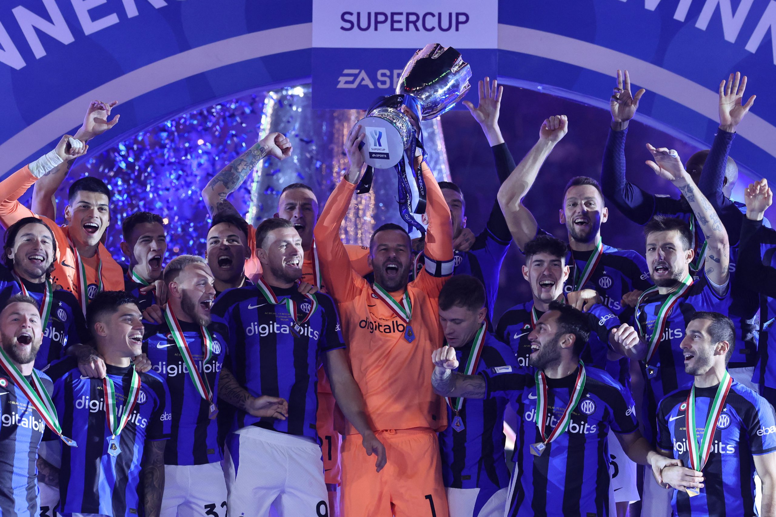 Samir Handanovic Milan-Inter Supercoppa Italiana