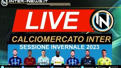 LIVE Calciomercato Inter - Sessione invernale 2023