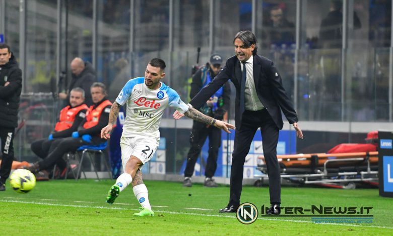 Simone Inzaghi con Matteo Politano in Inter-Napoli (Photo by Tommaso Fimiano/ Inter-News.it ©)