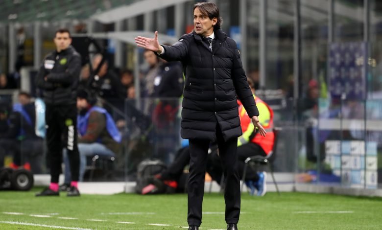 Simone Inzaghi in Inter-Parma di Coppa Italia