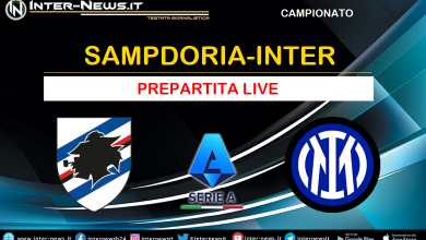 Sampdoria-Inter live prepartita