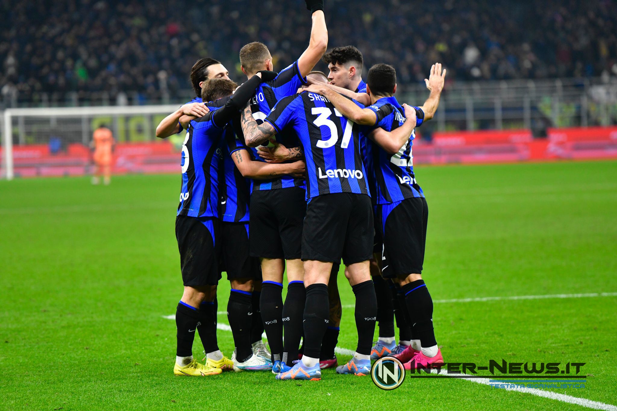Esultanza Inter, Inter-Milan