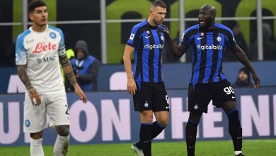 Dzeko Lukaku Inter-Napoli