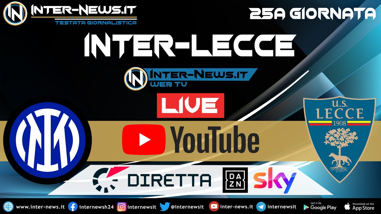 Inter-Lecce dove vederla IN DIRETTA TV e LIVE streaming (Serie A)
