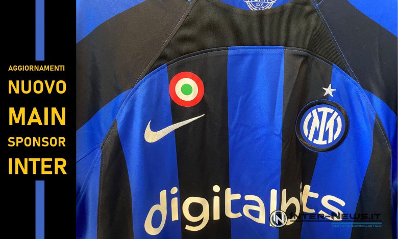 Inter maglia Home 2022/23 con main sponsor DigitalBits