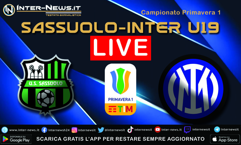 LIVE Sassuolo Inter U19: inizia il match