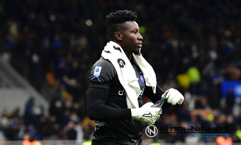 André Onana in Inter-Lecce (Photo by Tommaso Fimiano/Inter-News.it ©)
