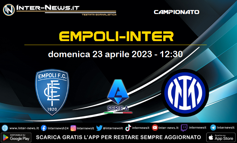 Empoli-Inter di Serie A
