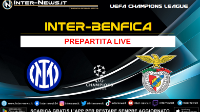 Inter-Benfica live prepartita