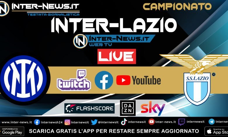 Inter-Lazio dove vederla diretta tv e streaming