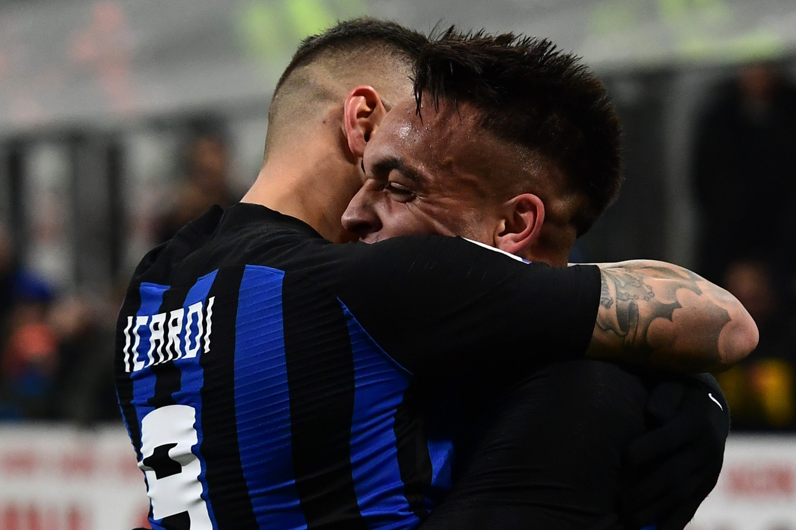Mauro Icardi e Lautaro Martinez - Inter (Photo by Miguel Medina/AFP via Getty Images/OneFootball)