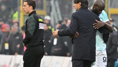 Simone Inzaghi e Romelu Lukaku in Salernitana-Inter (Photo by Alberto Pizzoli/AFP via Getty Images/OneFootball)
