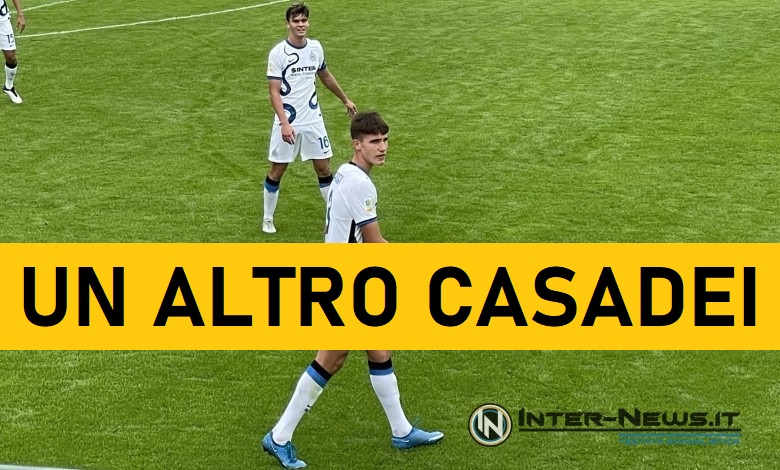 Cesare Casadei all'ombra di Roberto Gagliardini in casa Inter (Photo Inter-News.it ©)