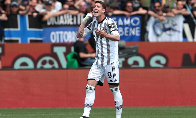 Dusan Vlahovic Atalanta-Juventus