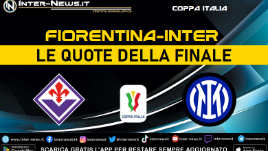 Fiorentina-Inter - Le quote della Finale di Coppa Italia