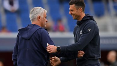José Mourinho e Thiago Motta Bologna-Roma