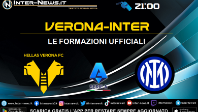 Hellas Verona-Inter di Serie A - Le formazioni ufficiali
