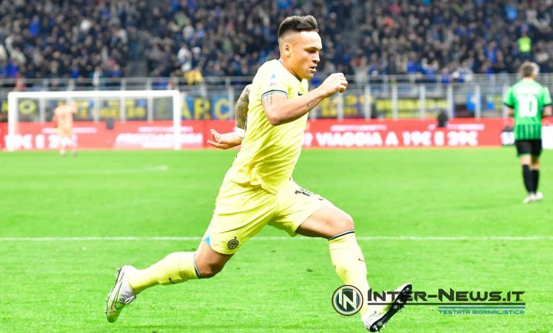 Lautaro Martinez Inter Sassuolo