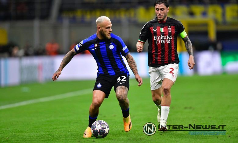 Federico Dimarco e Davide Calabria Inter-Milan