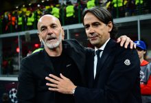 Stefano Pioli e Simone Inzaghi in Milan-Inter di Champions League