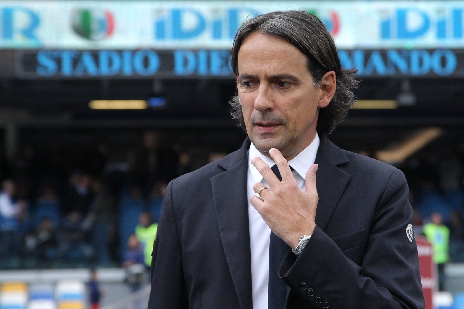 Simone Inzaghi in Napoli-Inter di Serie A (Photo by Carlo Hermann/AFP via Getty Images/One Football)
