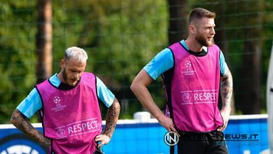 Dimarco e Skriniar, allenamento Champions League (copyright: Inter-News.it / Tommaso Fimiano)