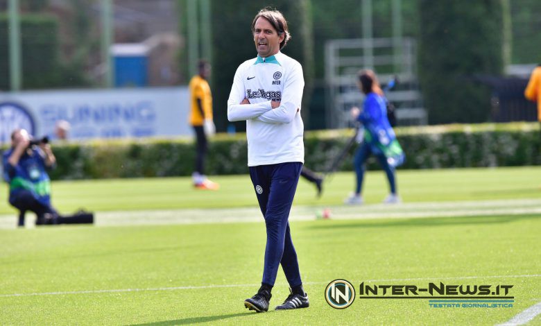 Inzaghi, allenamento Champions League (copyright: Inter-News.it / Tommaso Fimiano)