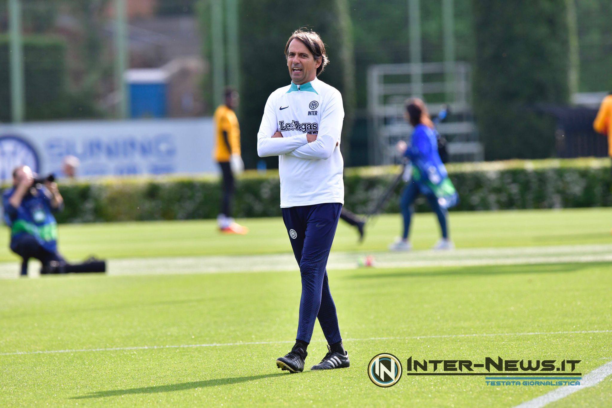 Inzaghi, allenamento Champions League (copyright: Inter-News.it / Tommaso Fimiano)