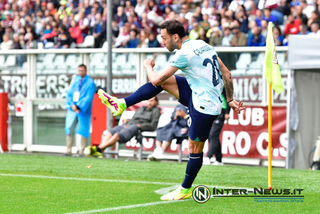 Torino-Inter Calhanoglu (Fonte foto Tommaso Fimiano/Inter-News)