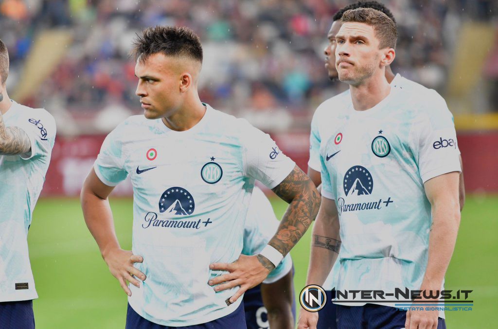 Torino-Inter Lautaro Martinez e Robin Gosens (Fonte foto Tommaso Fimiano/Inter-News)