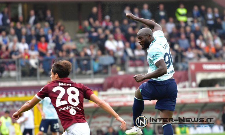 Torino-Inter Lukaku in campo (Fonte foto Tommaso Fimiano/Inter-News)
