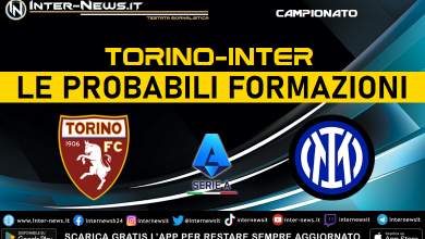 Torino-Inter di Serie A - Le probabili formazioni di Ivan Juric e Simone Inzaghi