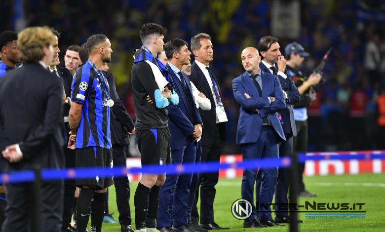 Piero Ausilio, Javier Zanetti, Alessandro Bastoni e Riccardo Ferri, Manchester City-Inter, finale di Champions League a Istanbul