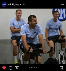 Mkhitaryan su Instagram dal Giappone