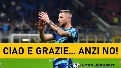 Inter e Milan Skriniar ai saluti con non poche polemiche (Photo Inter-News.it ©)