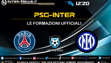 PSG-Inter le formazioni ufficiali